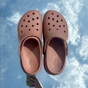 pale blush platform crocs